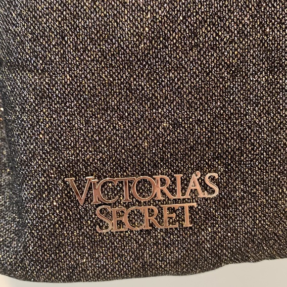 VICTORIA’S SECRET Backpack- sparkly charcoal grey w/ angel wings charm. - Picture 4 of 11